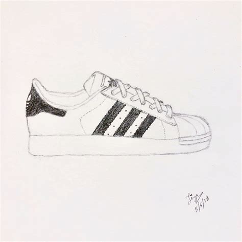 adidas schuhe gezeichnet